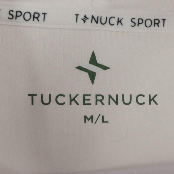 Tuckernuck Sport Cropped Americana Eden Sweatshirt M/L Hood Boxy Pullover White - Picture 3 of 6